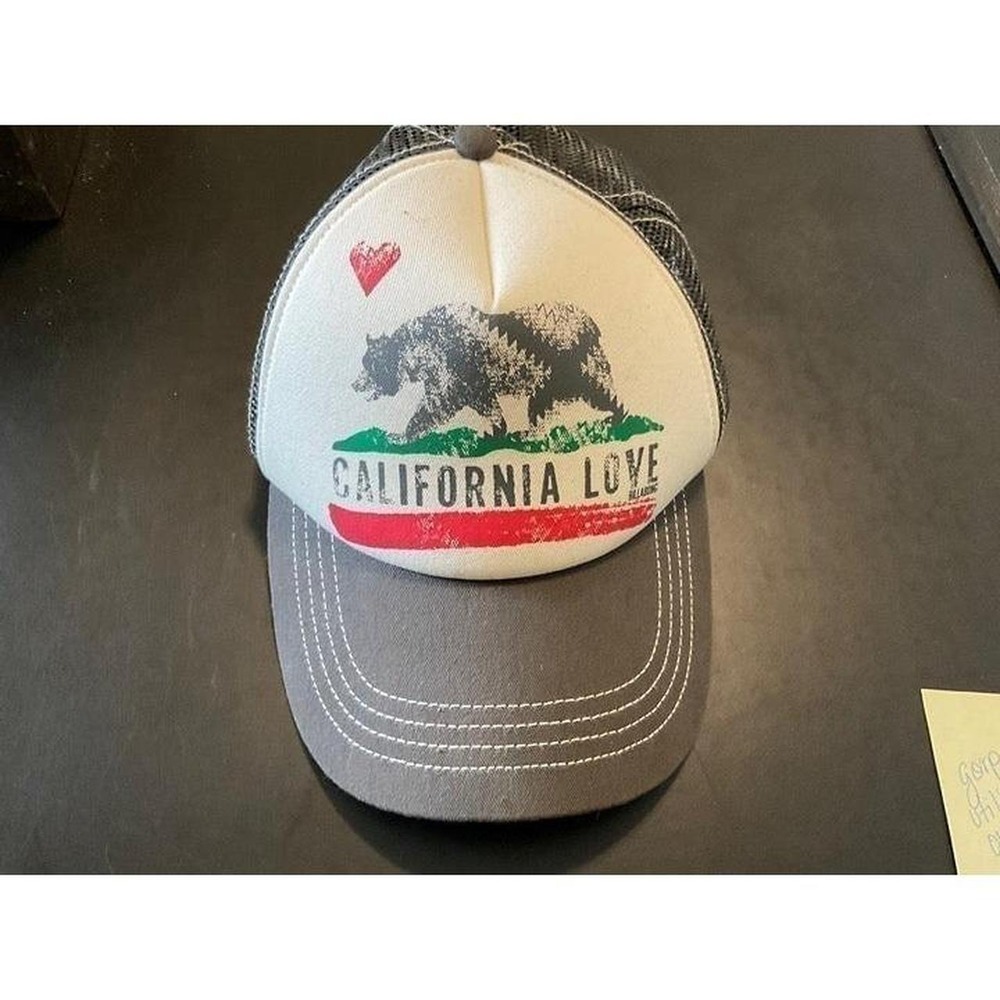 California Love Billabong Hat Ball Cap SnapBack Heart Bear